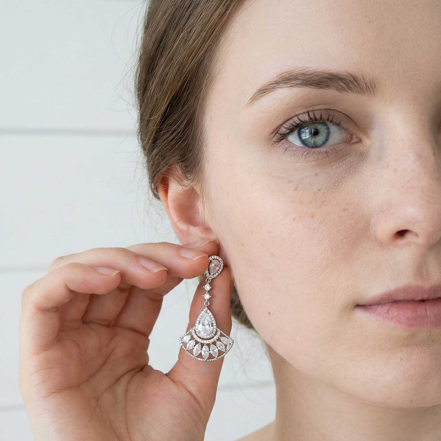 Sparkling Cubic Zirconia Jewellery Set for Weddings & Special Occasions - Ilana