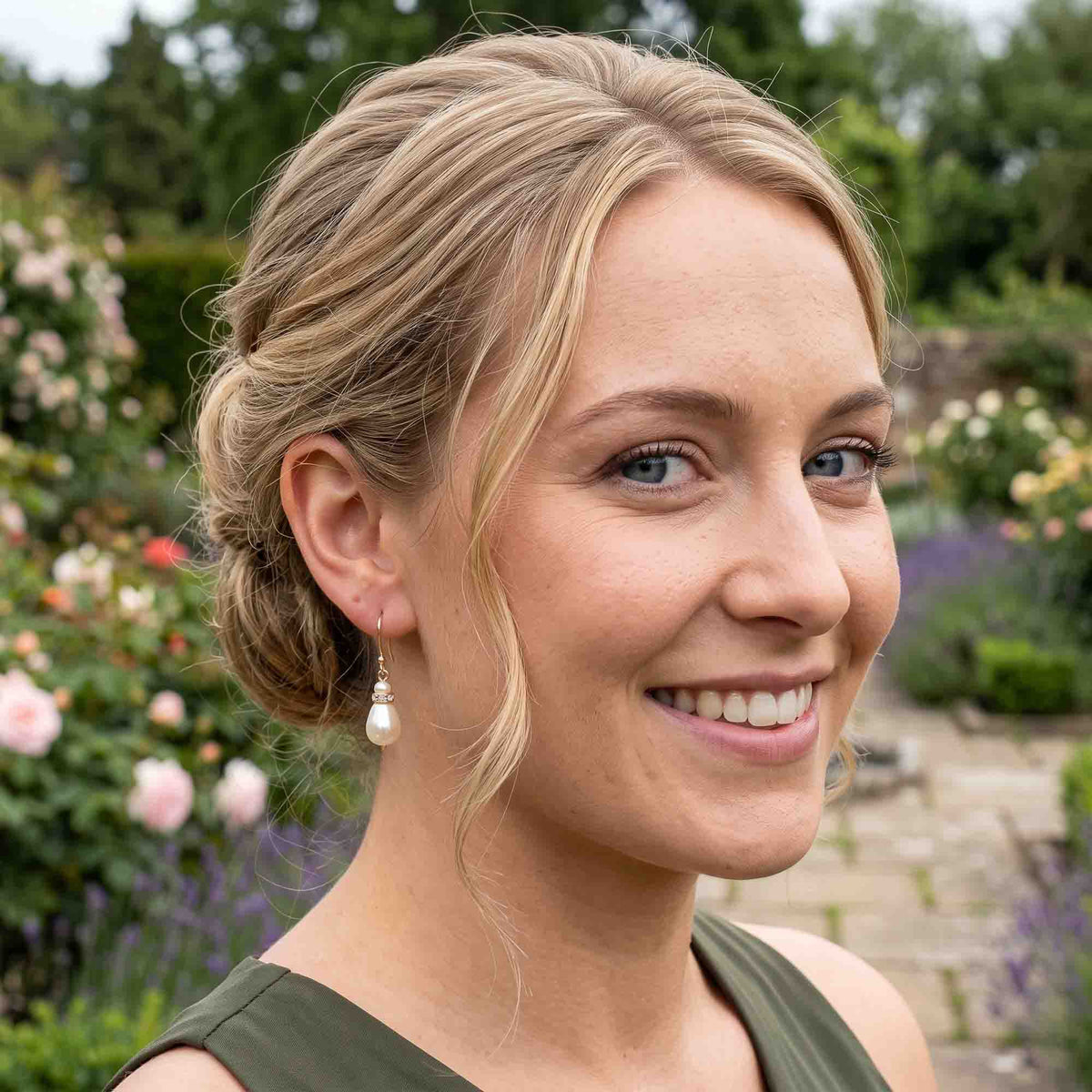 Elegant Rose Gold Drop Earrings: Timeless Style for Brides & Bridesmaids - June