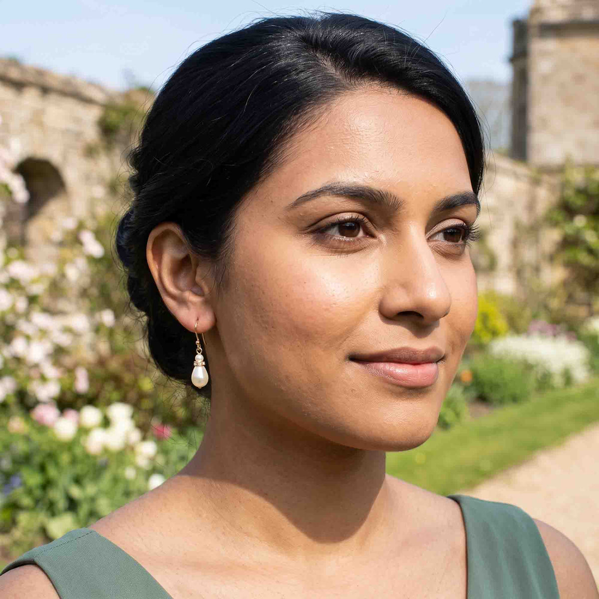 Elegant Rose Gold Drop Earrings: Timeless Style for Brides & Bridesmaids - June