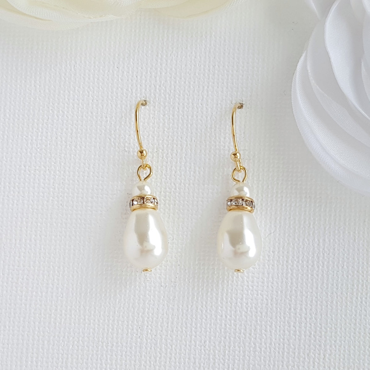 Elegant Rose Gold Drop Earrings: Timeless Style for Brides & Bridesmaids - June