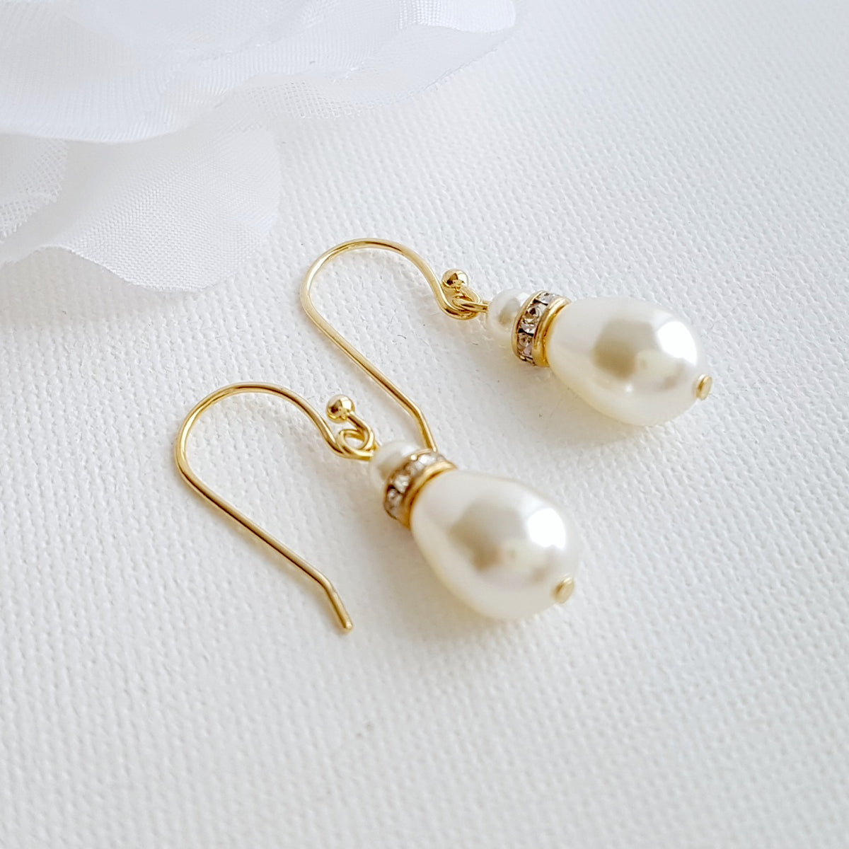 Elegant Rose Gold Drop Earrings: Timeless Style for Brides & Bridesmaids - June