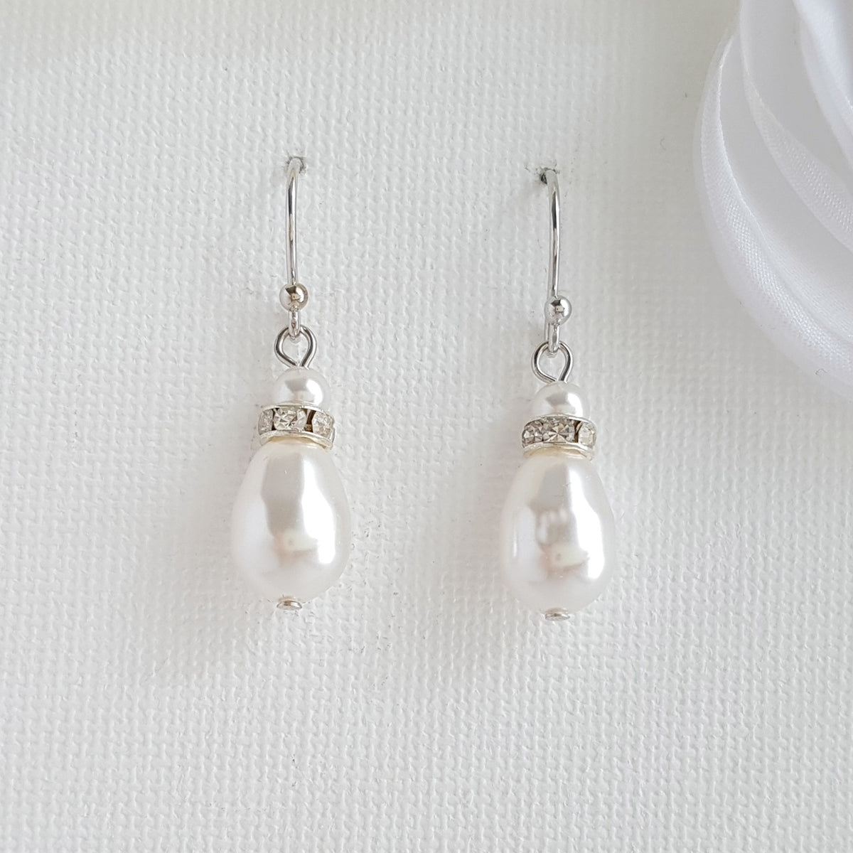 Elegant Rose Gold Drop Earrings: Timeless Style for Brides & Bridesmaids - June