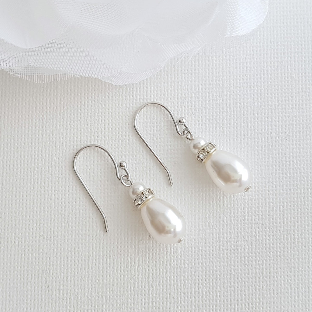 Elegant Rose Gold Drop Earrings: Timeless Style for Brides & Bridesmaids - June