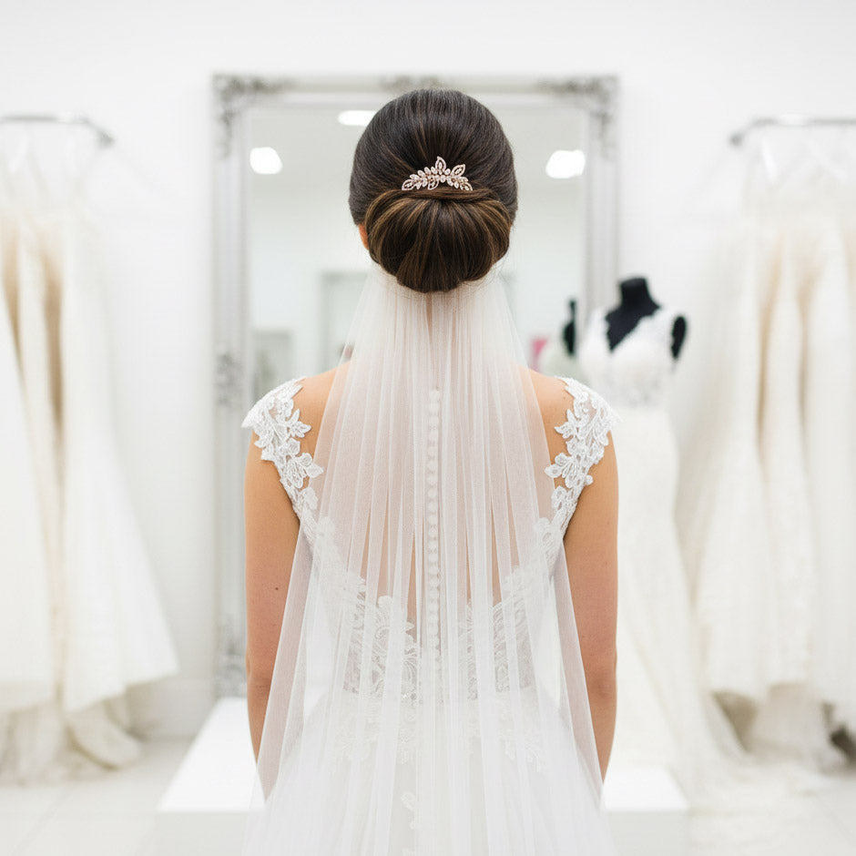 Gold Leaf Hair Comb: Modern Design for a Timeless Classic Bridal Look– Kerry