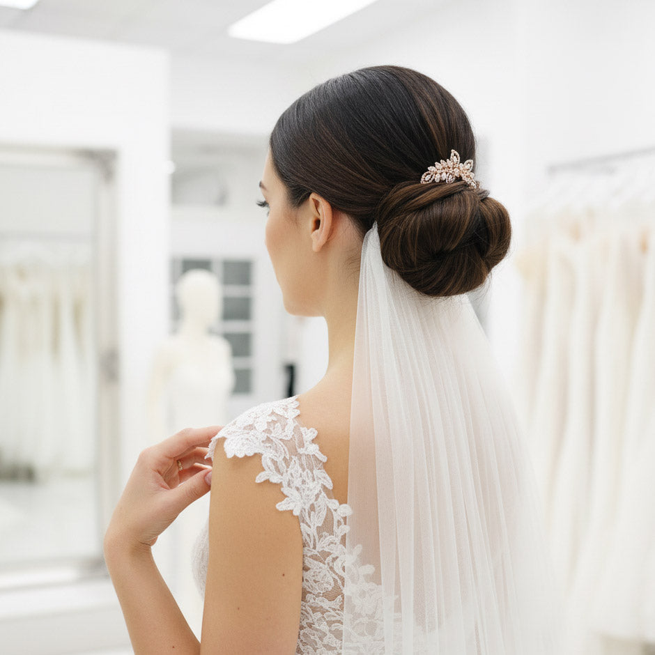 Gold Leaf Hair Comb: Modern Design for a Timeless Classic Bridal Look– Kerry