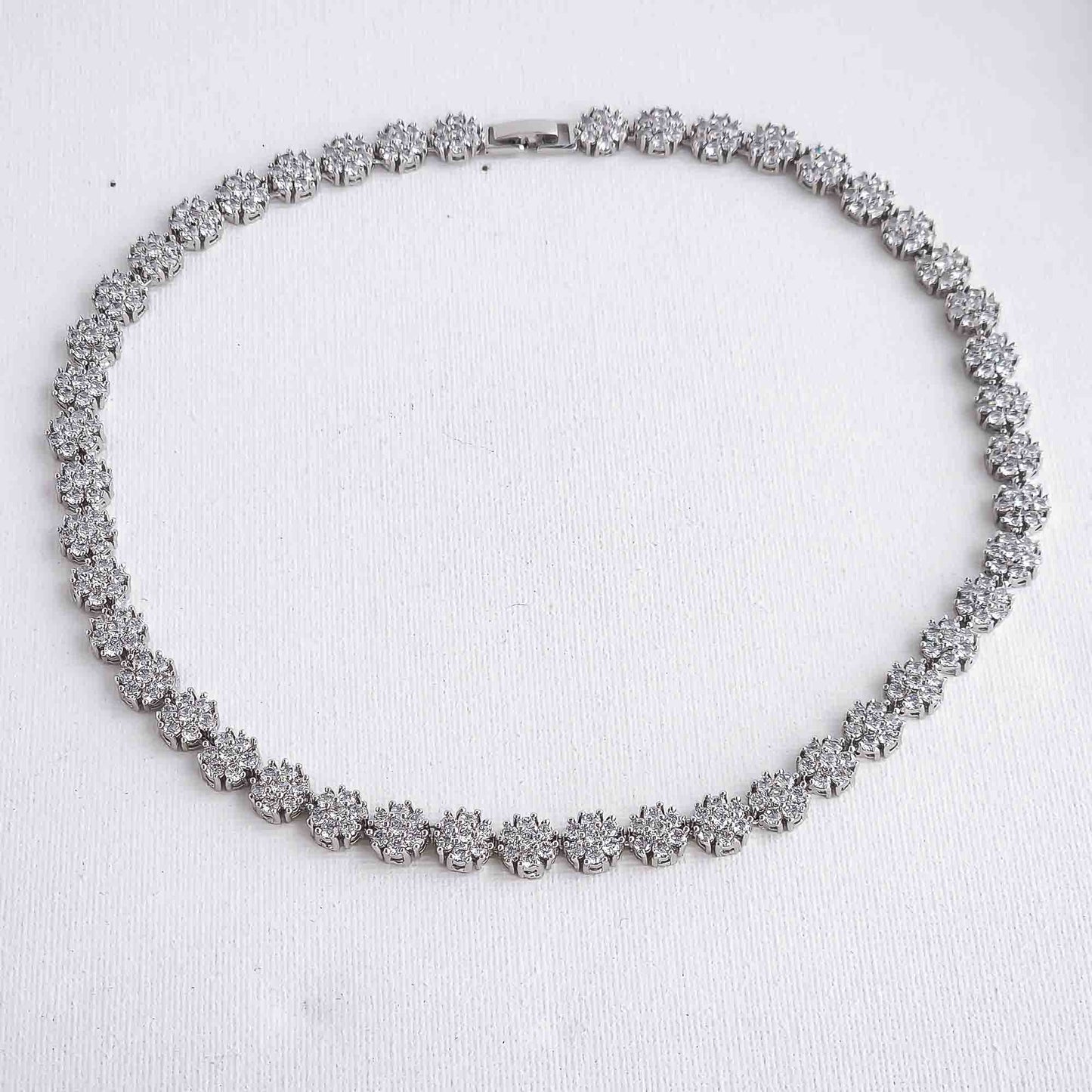 Floral Necklace and Bracelet Set for Weddings & Occasions-Orla