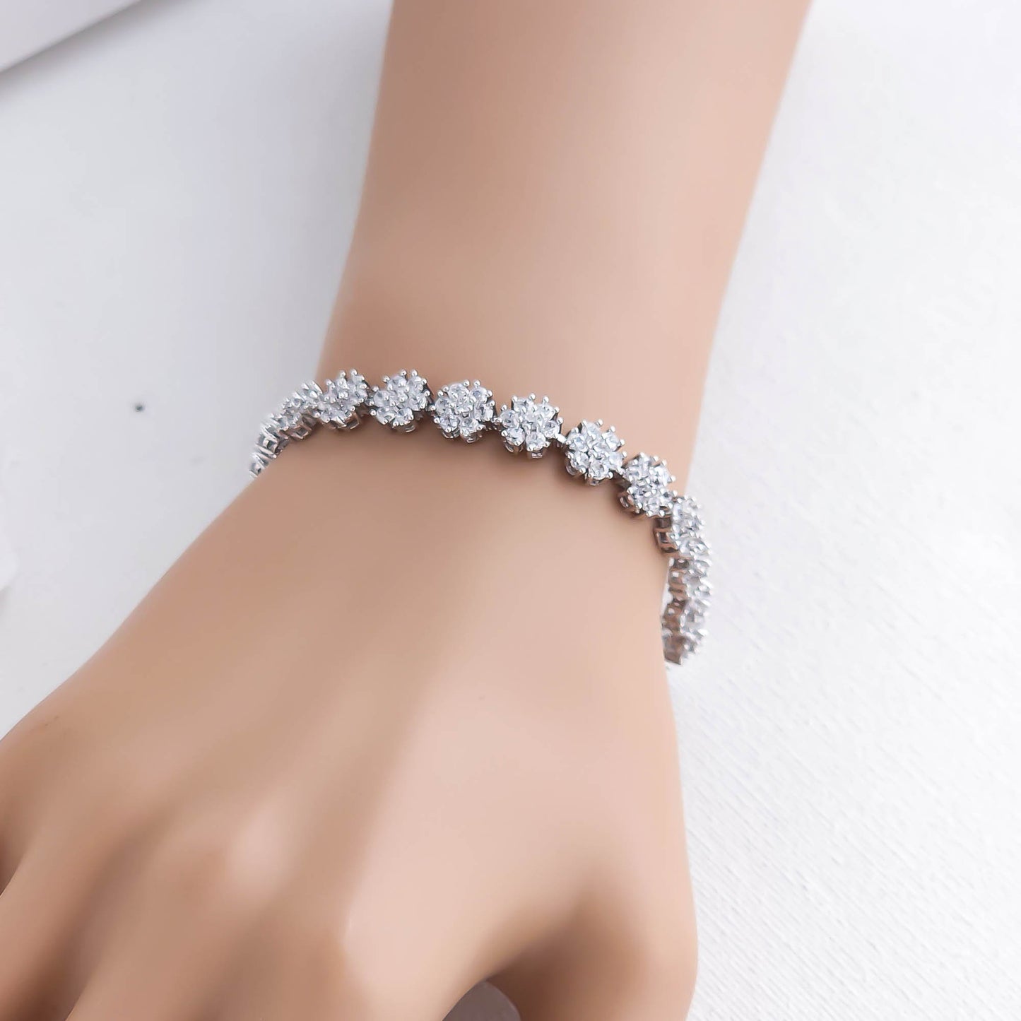Floral Necklace and Bracelet Set for Weddings & Occasions-Orla