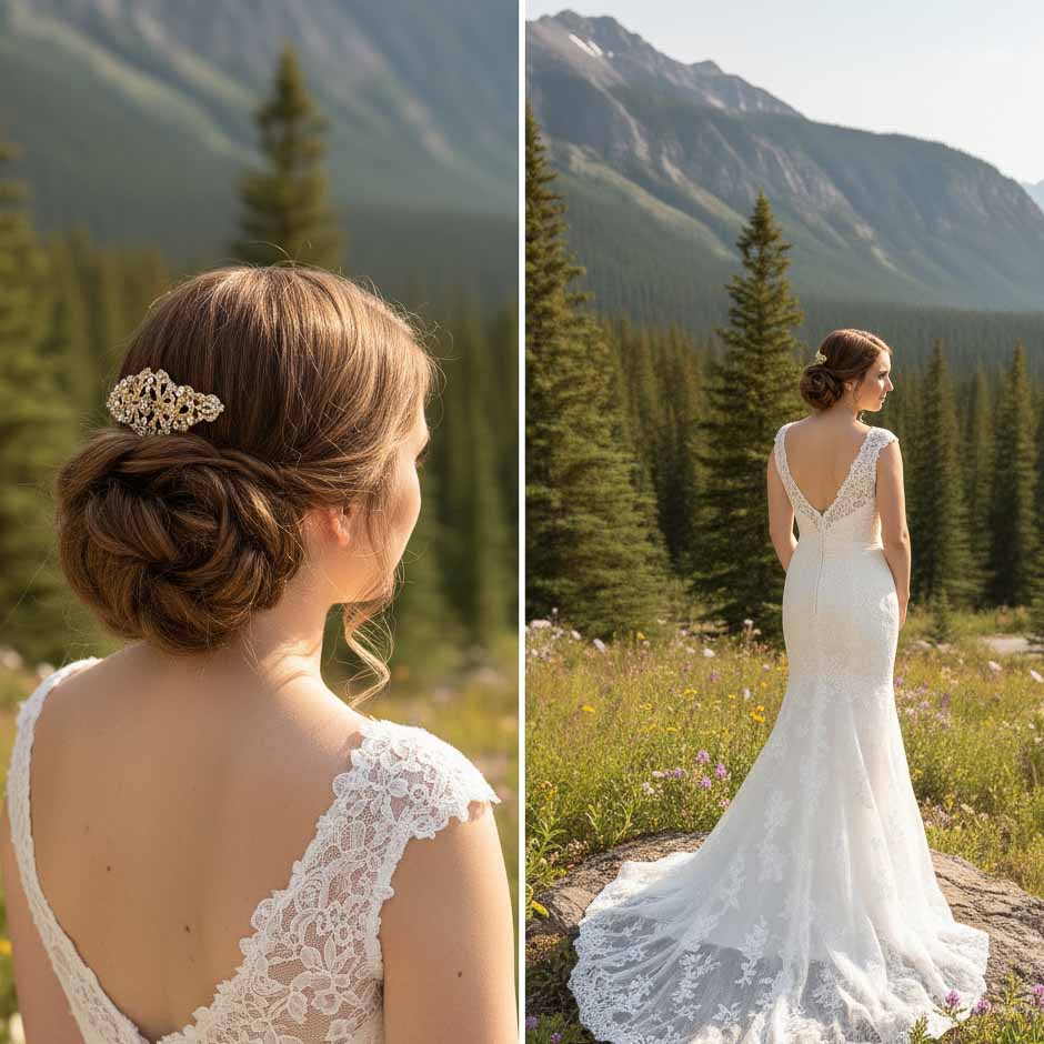 Vintage Crystal Hair Comb for Weddings-Seraphina