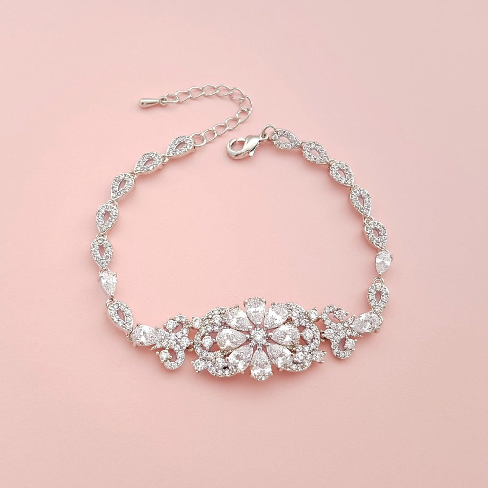 Cubic Zirconia Crystal Bracelet Madelyn