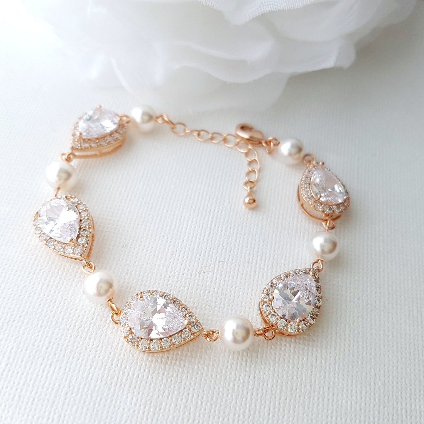 Gold and Pearl Bracelet-Emma