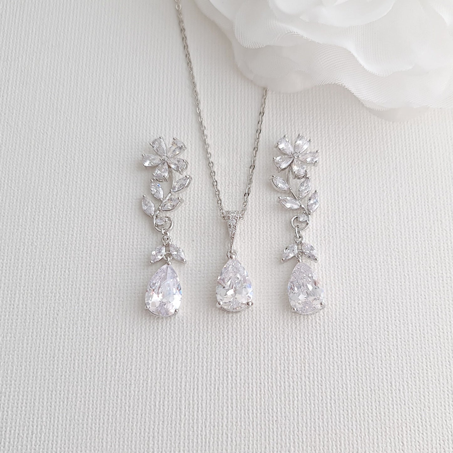 Wedding Jewelry Set for Brides-Daisy