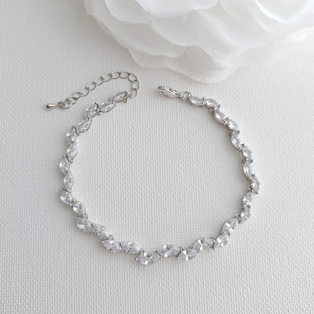 Special Occasion Earrings Necklace Bracelet Jewellery Set-Ilana