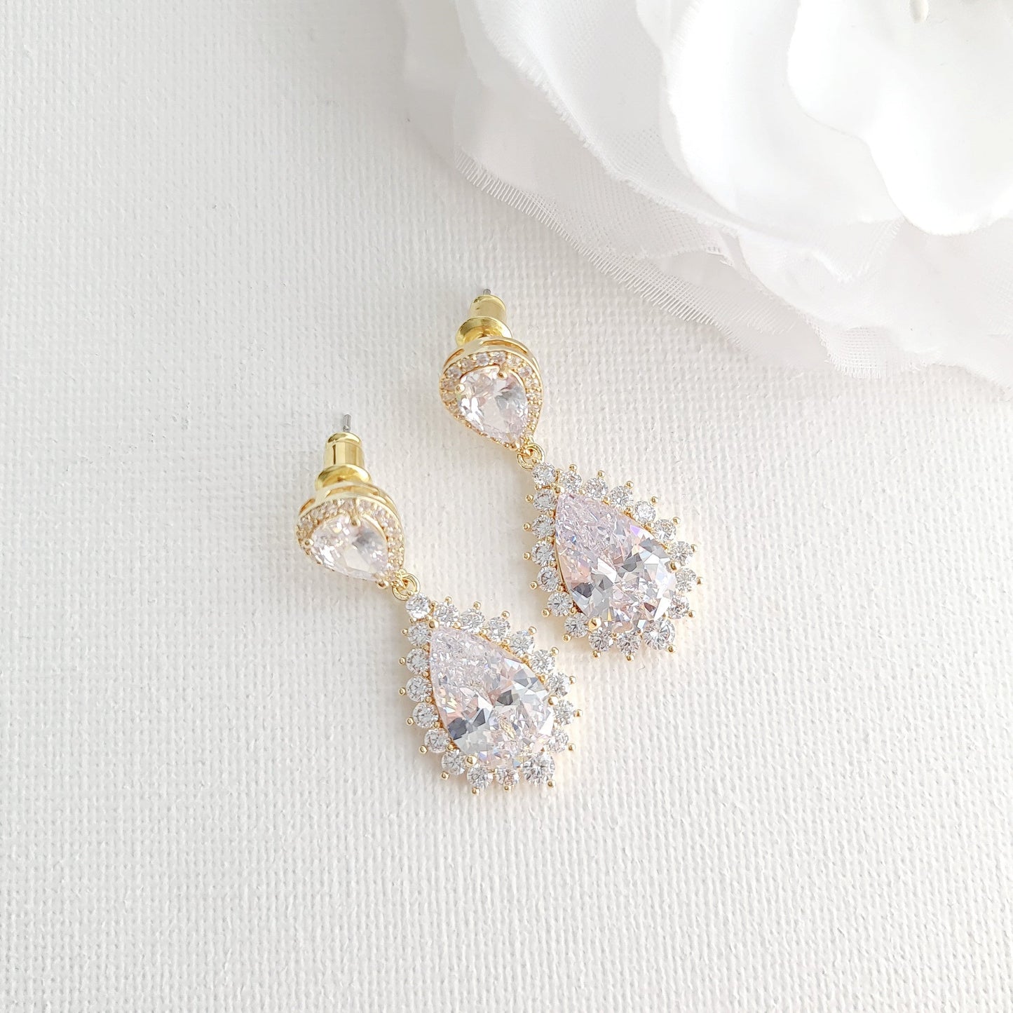 Gold Jewellery Set for Brides in Cubic Zirconia-Raya