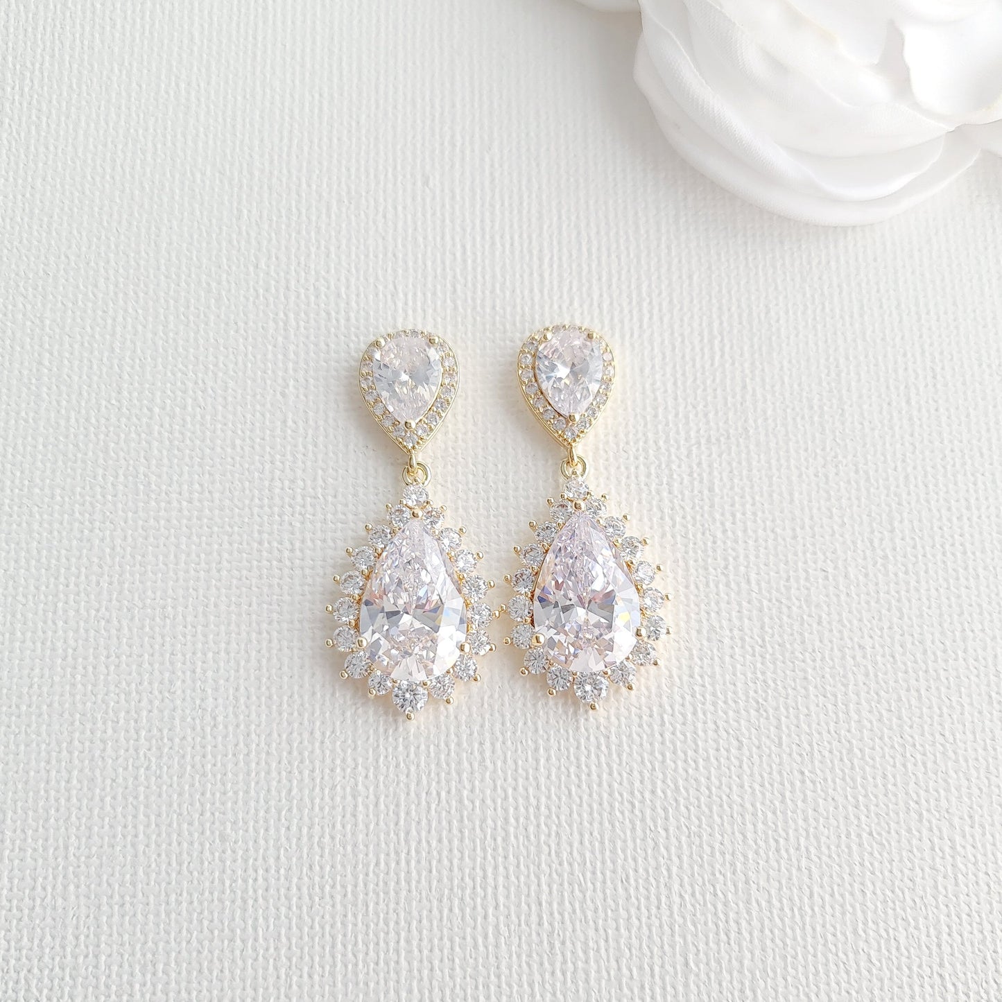 Gold Jewellery Set for Brides in Cubic Zirconia-Raya
