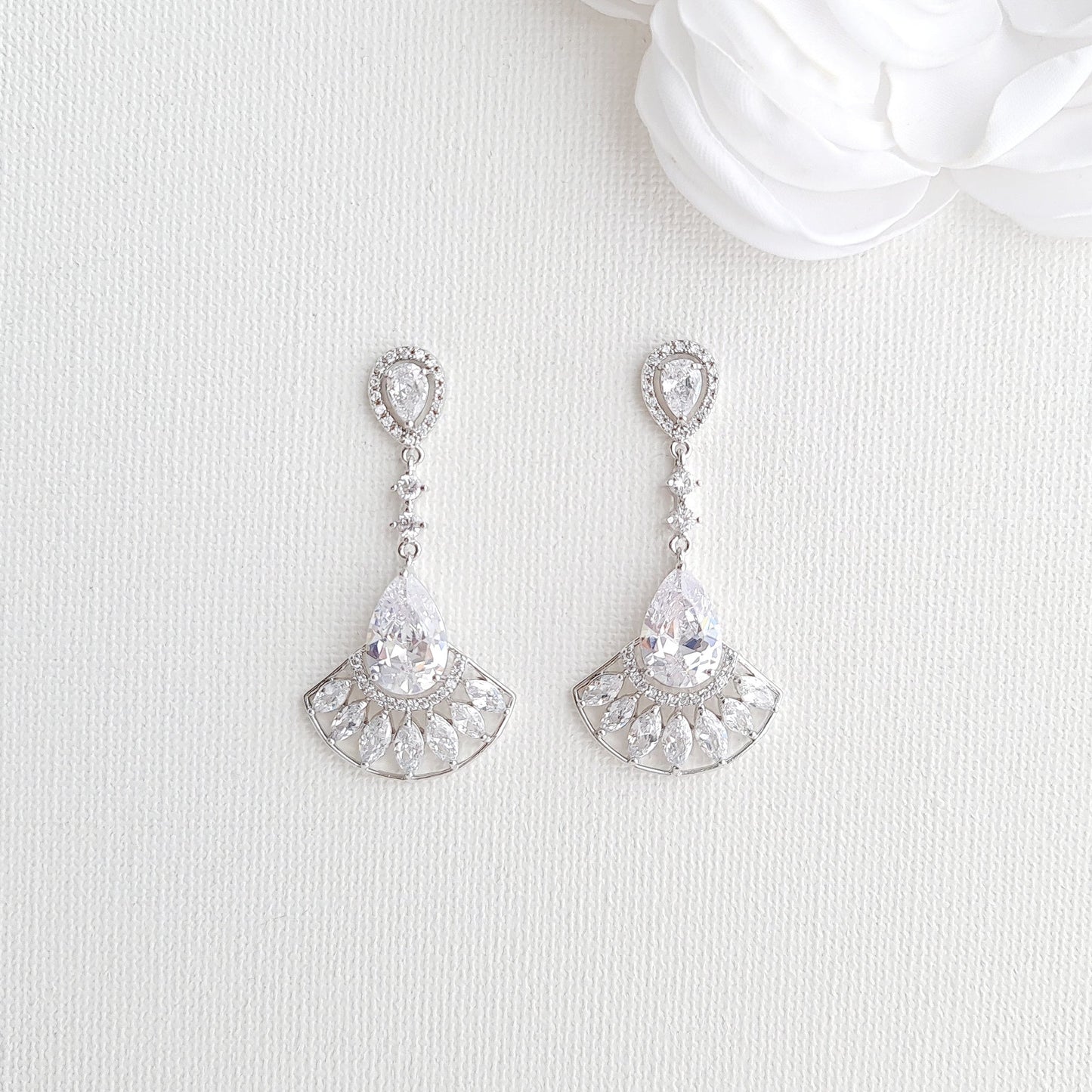 Special Occasion Earrings Necklace Bracelet Jewellery Set-Ilana