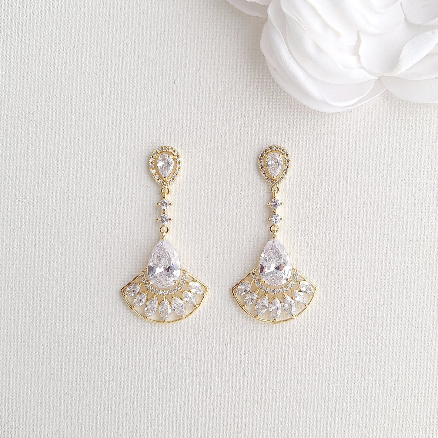 Special Occasion Earrings Necklace Bracelet Jewellery Set-Ilana
