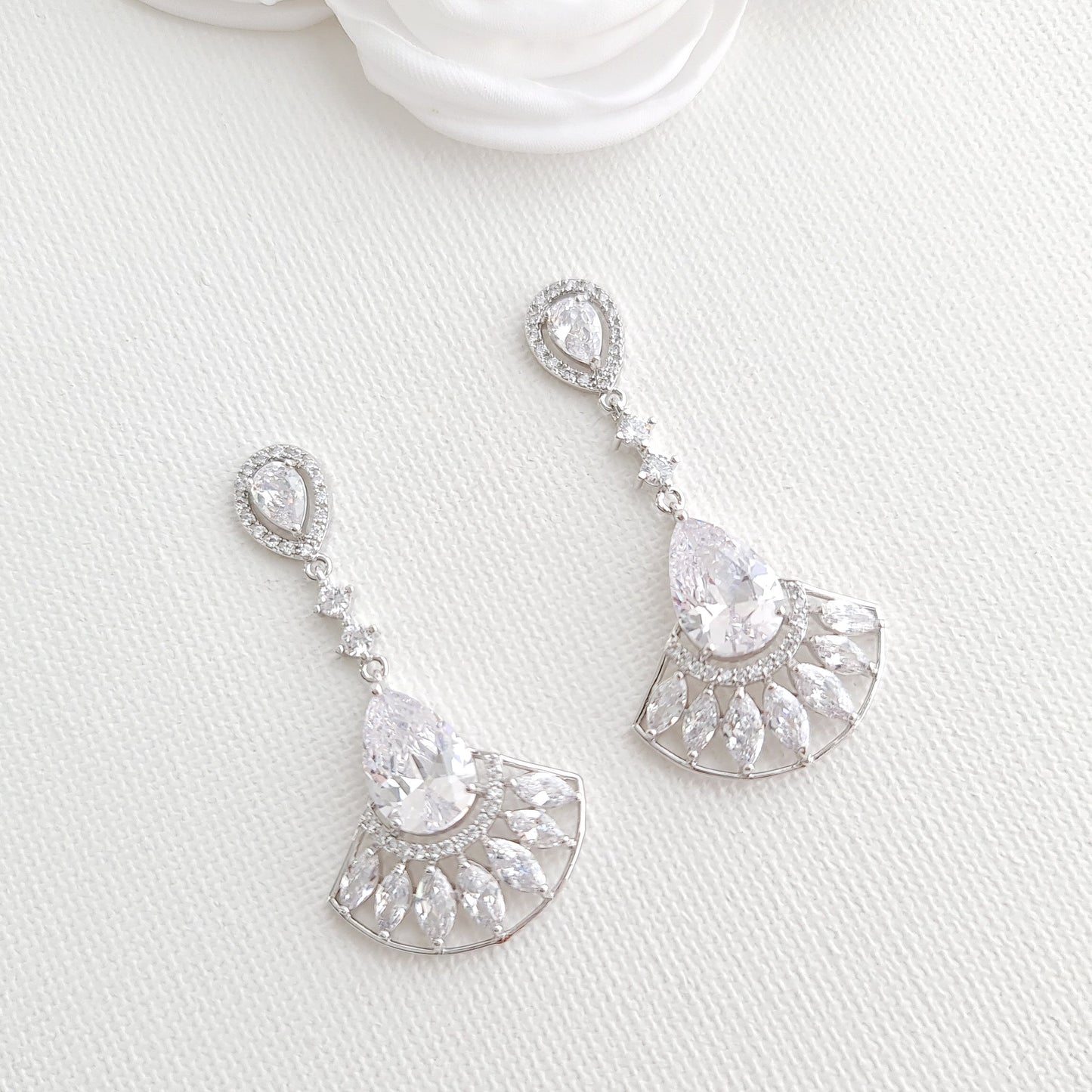 Special Occasion Earrings Necklace Bracelet Jewellery Set-Ilana