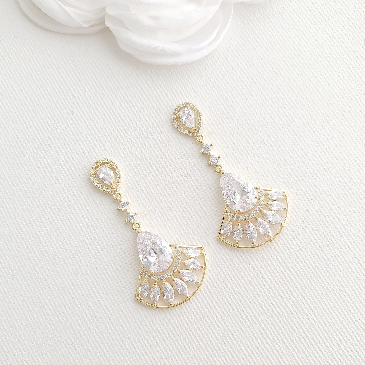 Special Occasion Earrings Necklace Bracelet Jewellery Set-Ilana