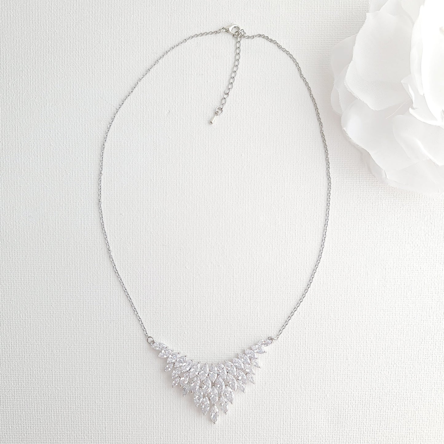 Leaf Earring Necklace Bracelet Set for Weddings-Belle