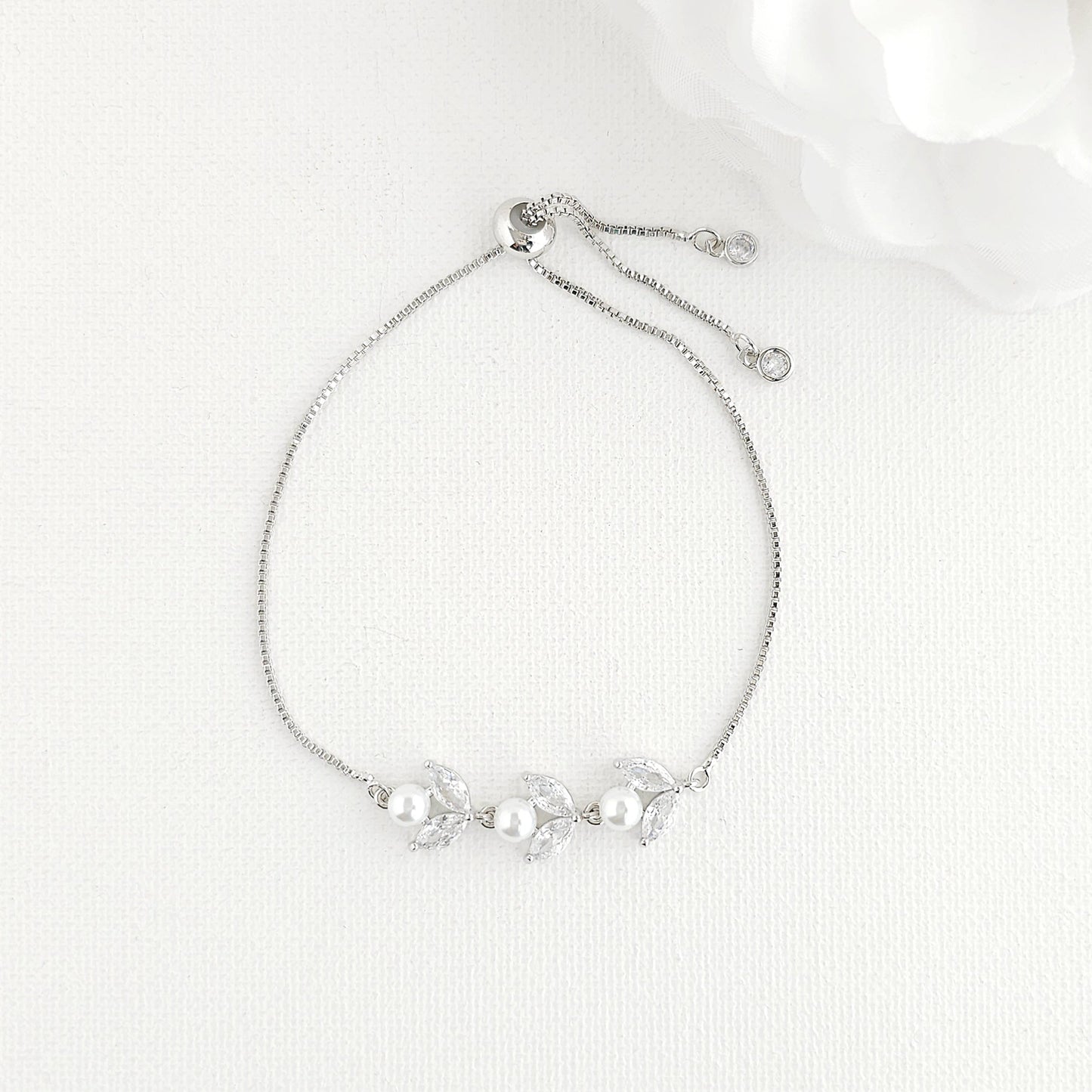 Dainty Rose Gold Bracelet for Brides and Bridemaids- Liela