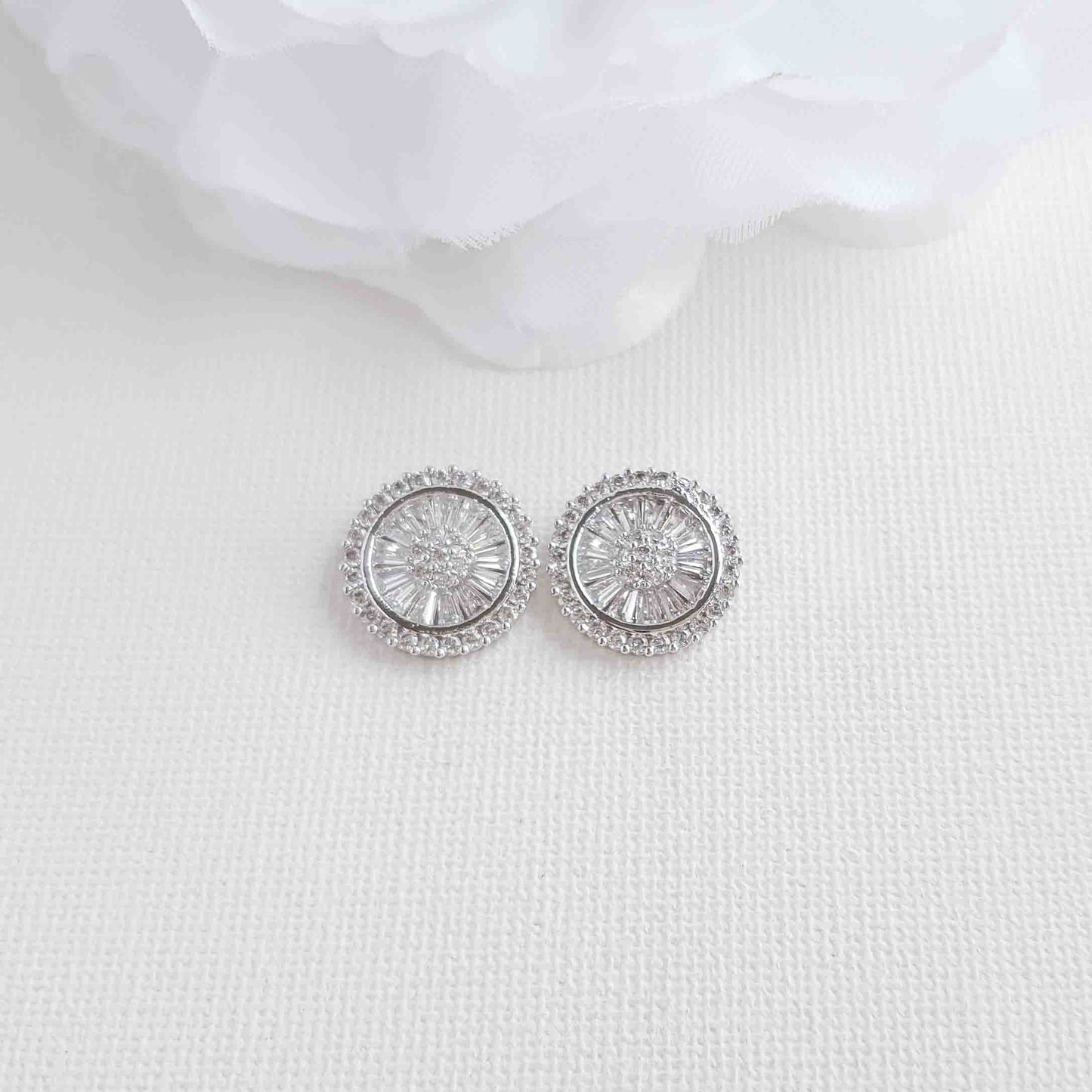 Round Stud Earrings-Aylin