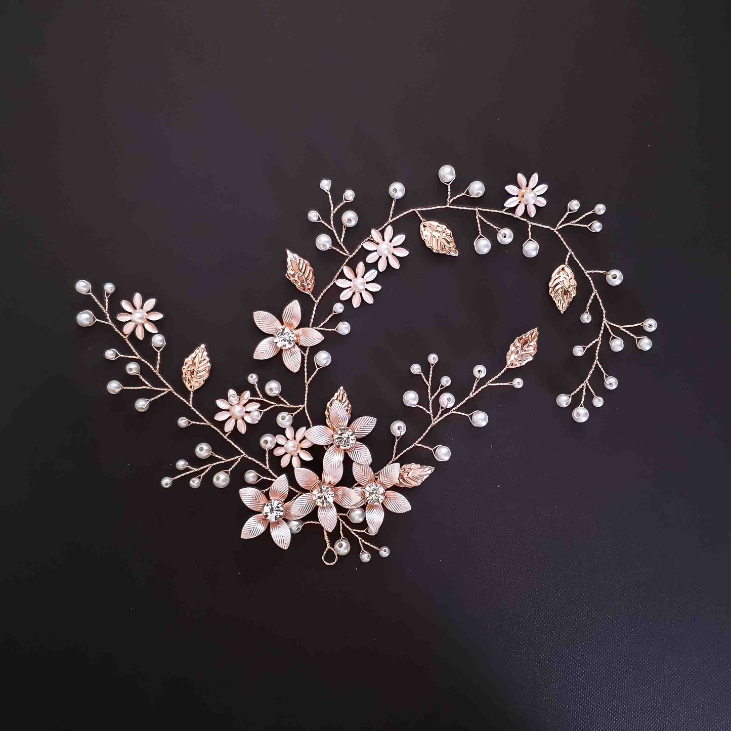 Floral Bridal Hairpiece-Bree