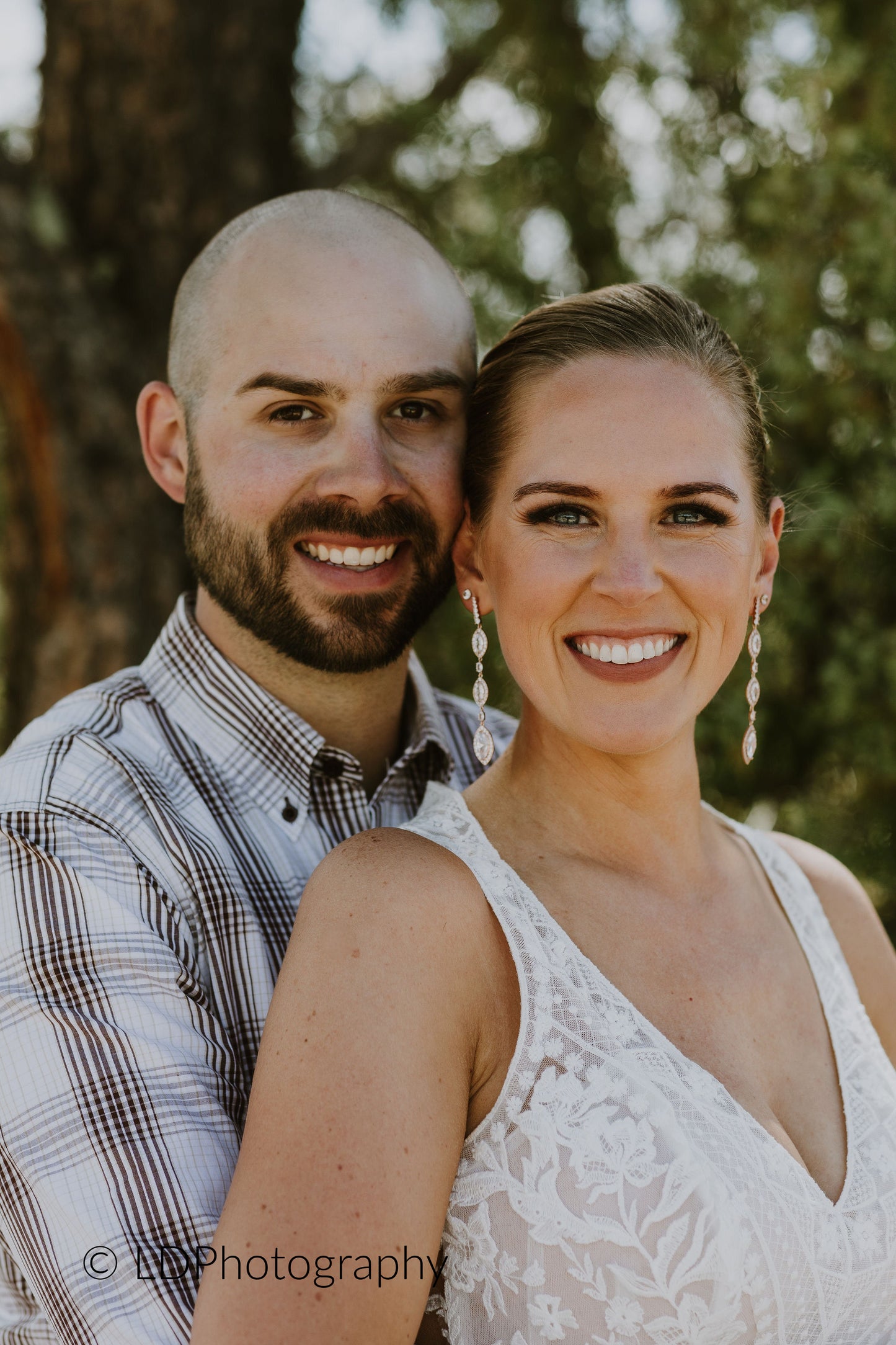 Extra Long Bridal Earrings in Rose Gold- Harriet