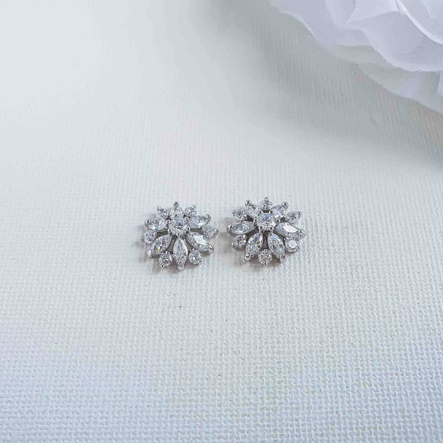 Flower Earrings Studs- Chelsea