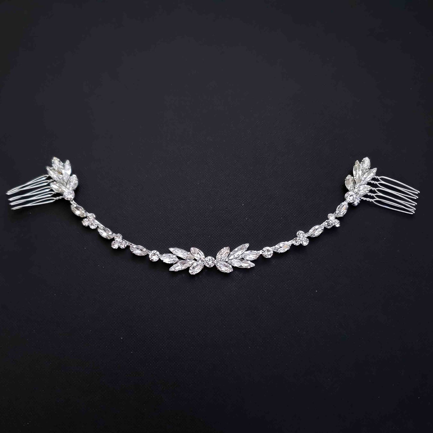 Rose Gold Crystal Headpiece-Haisley