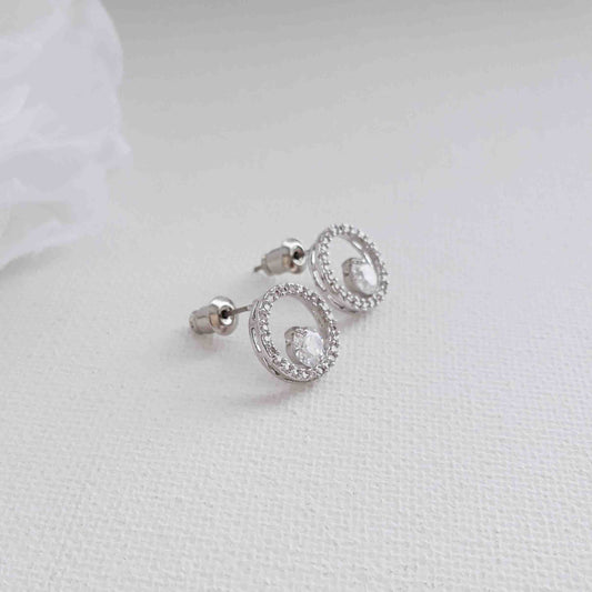 Circle Stud Earrings Heidi