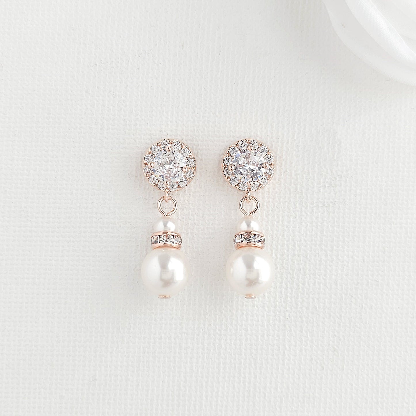 Simple Pearl Jewellery Set for Brides and Bridal Party-AVA