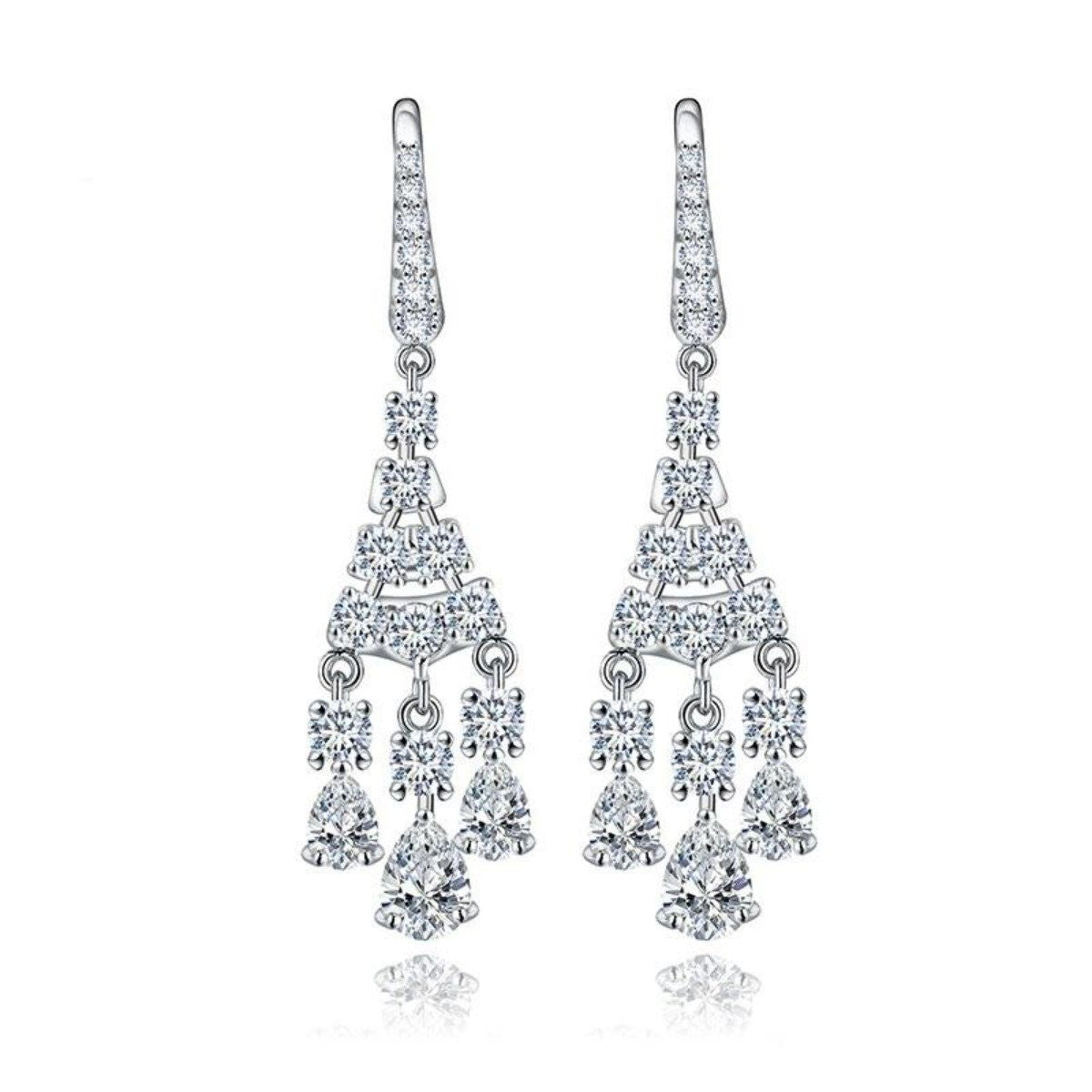 Dangle Chandelier Earrings-Ciara