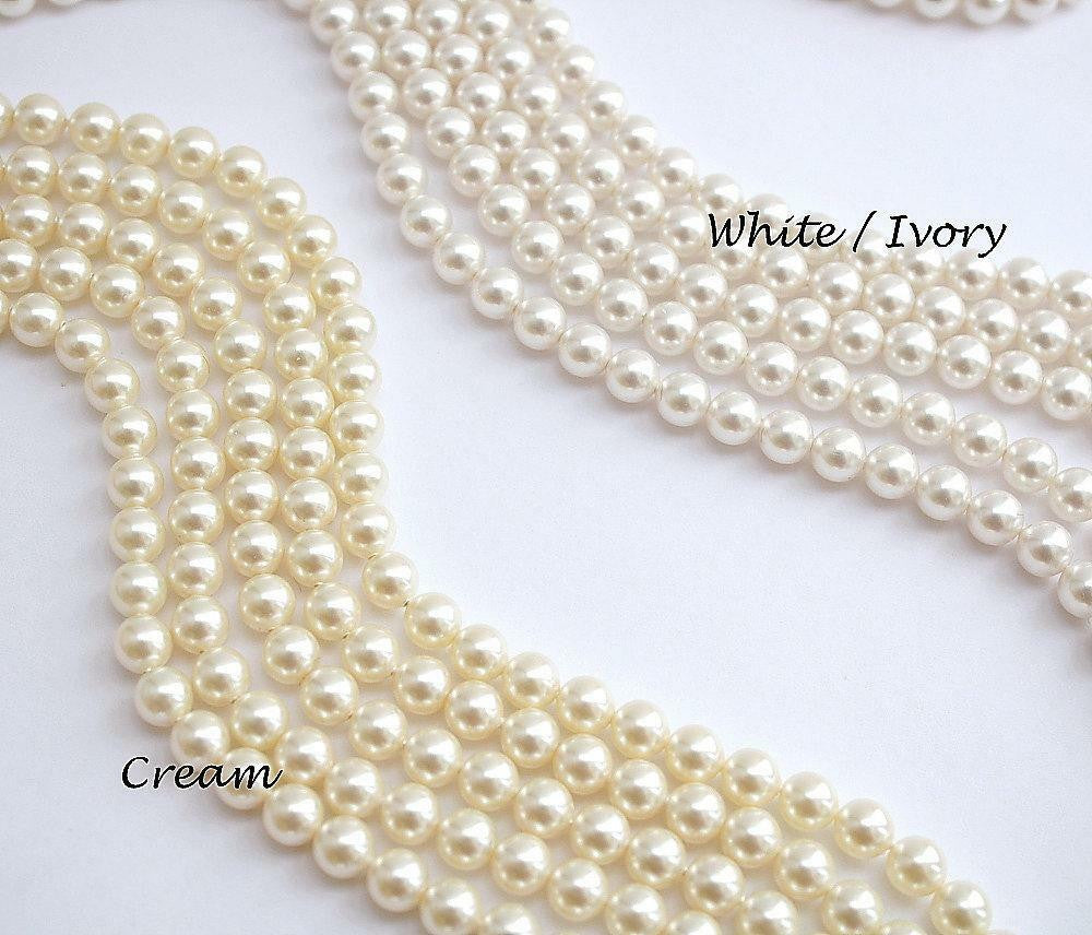 Crystal Bridal Earrings with Pearl Drop- Rosa