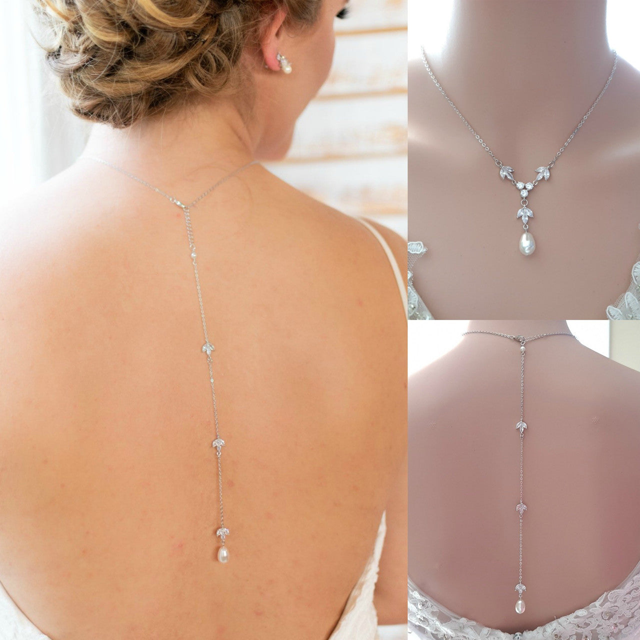 Jewellery Set for Brides in Simple Design- Rose Gold- Leila