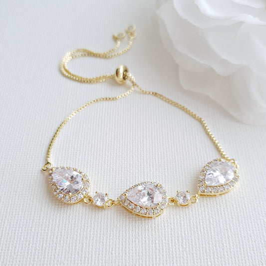 Gold Bracelets for Bridesmaids & Brides- Emma