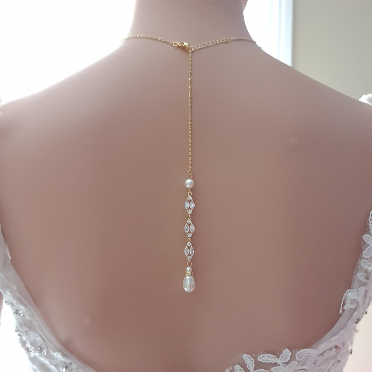 Necklace For Backless & Strapless Wedding Dress-Hayley