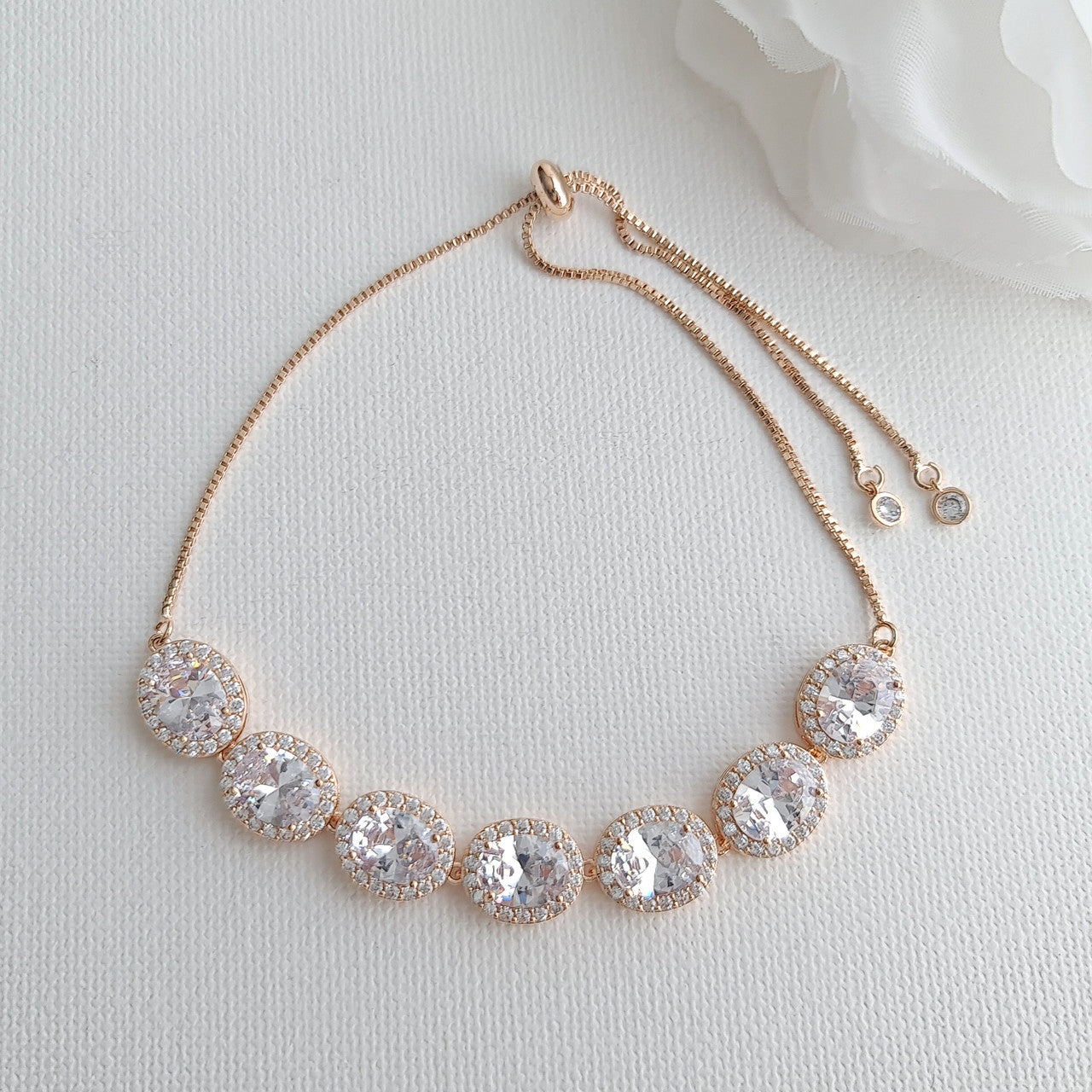 Bracelet for Brides in Rose Gold- Emily