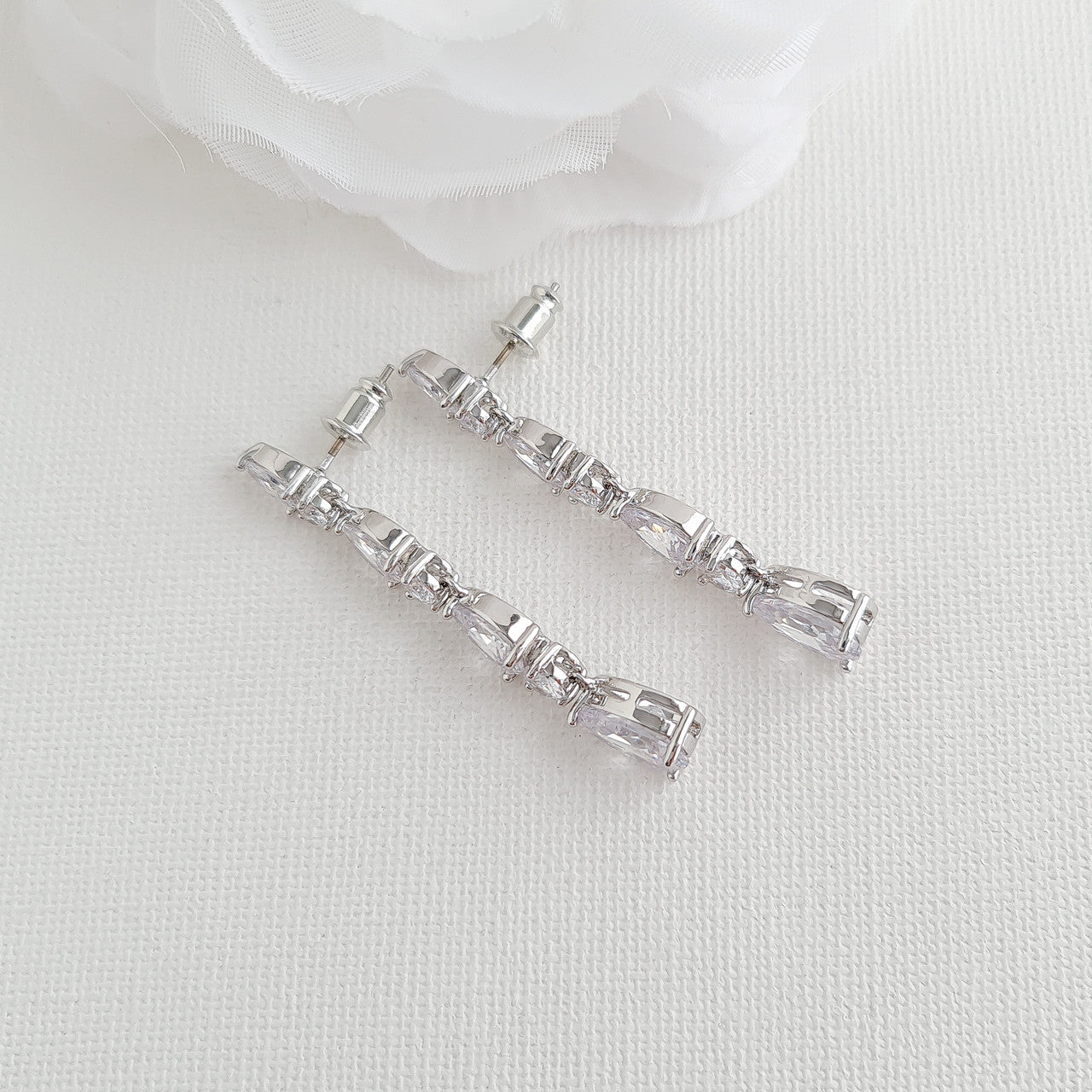 Earrings for wedding silver