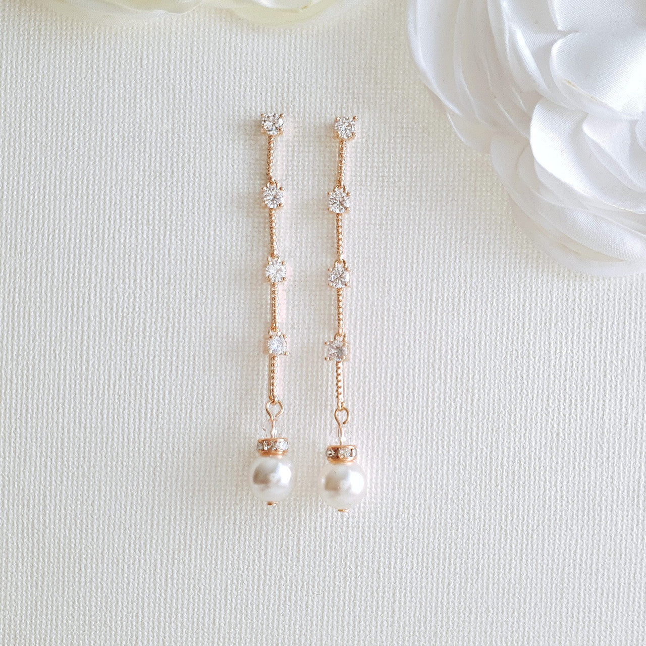 Minimal Pearl Jewellery Set for Weddings-Ginger