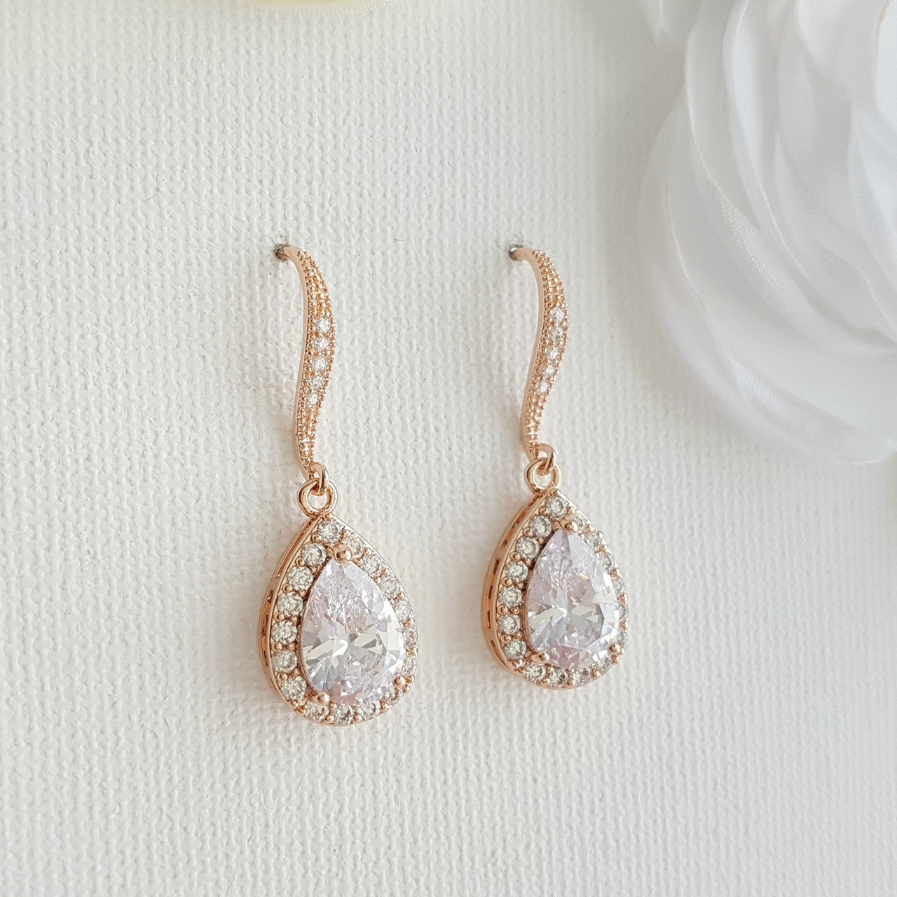 Teardrop Dangle Earrings-Emma