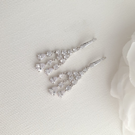 Dangle Chandelier Earrings-Ciara