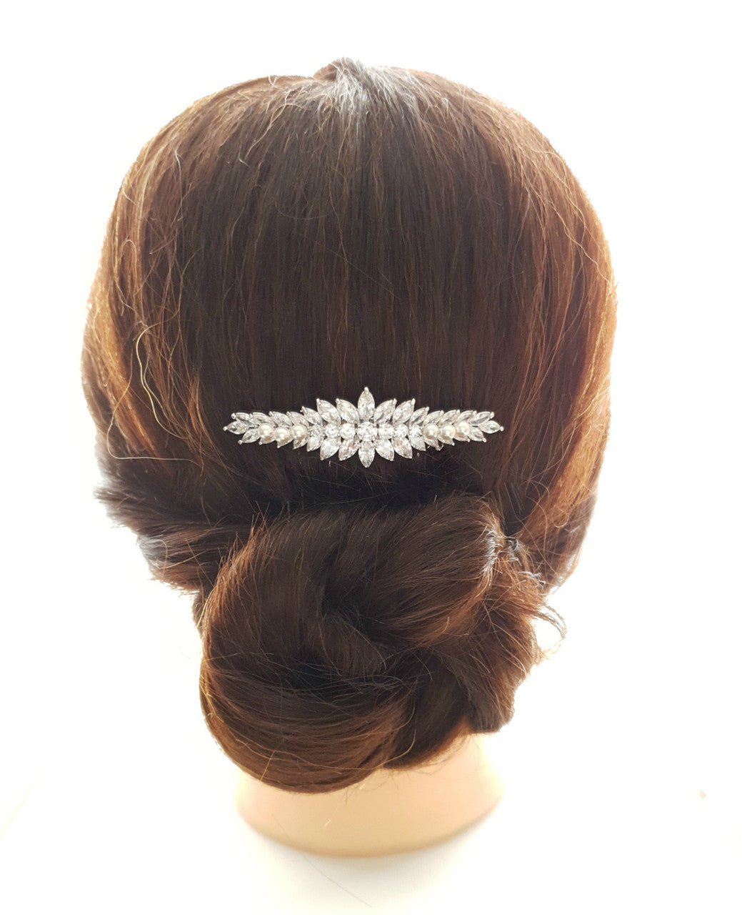 Yellow Gold Hair Comb for Wedding-Giselle