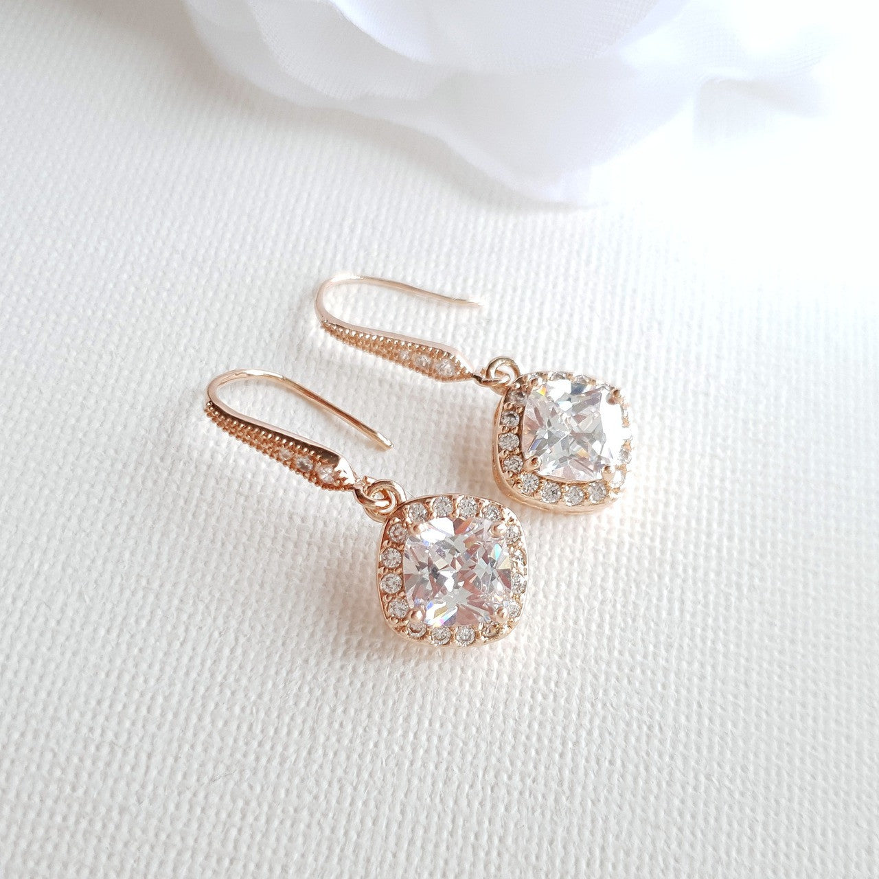 Rhombus Earrings in 14K Gold Plating- Celia