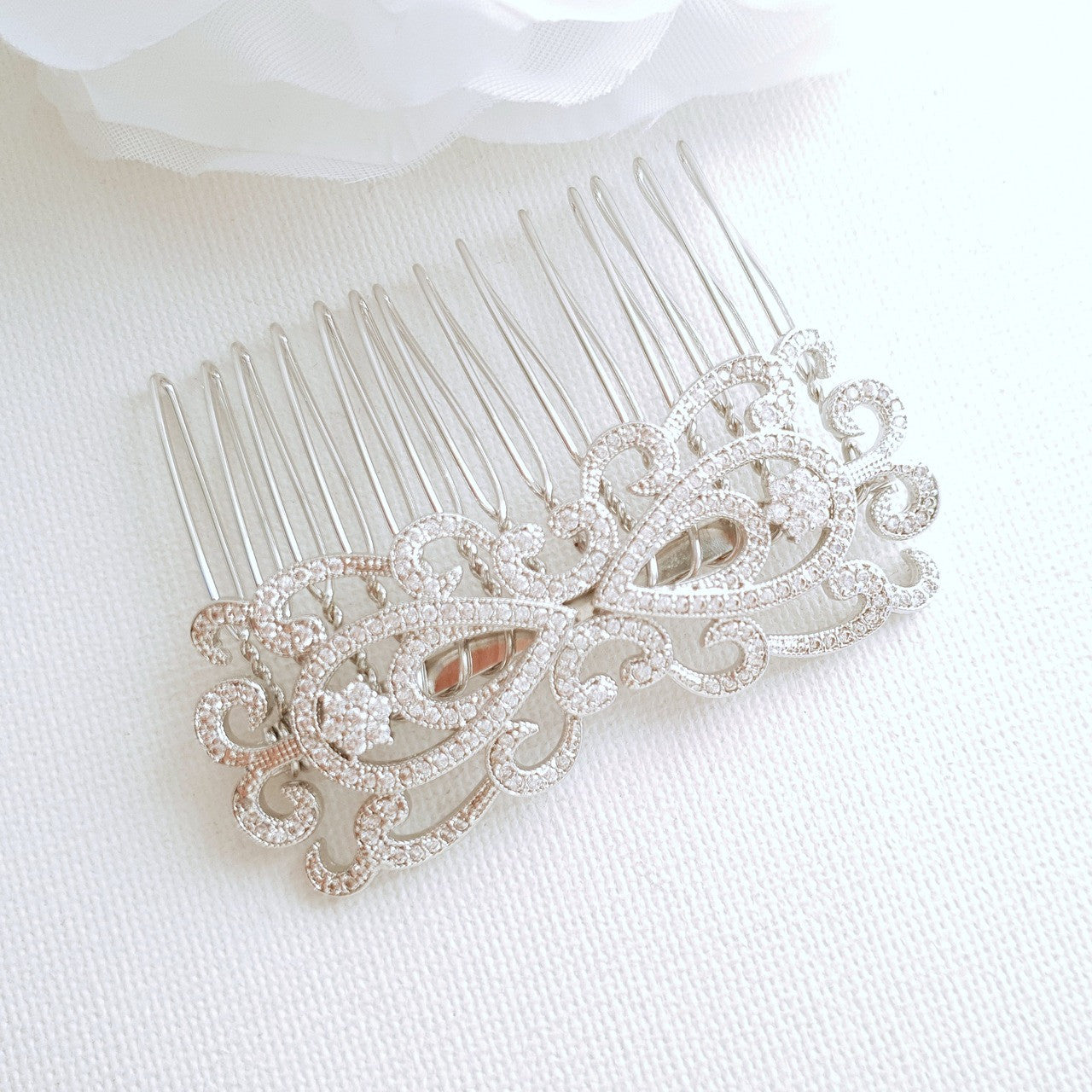 Vintage Bridal Hair Comb-Arletty