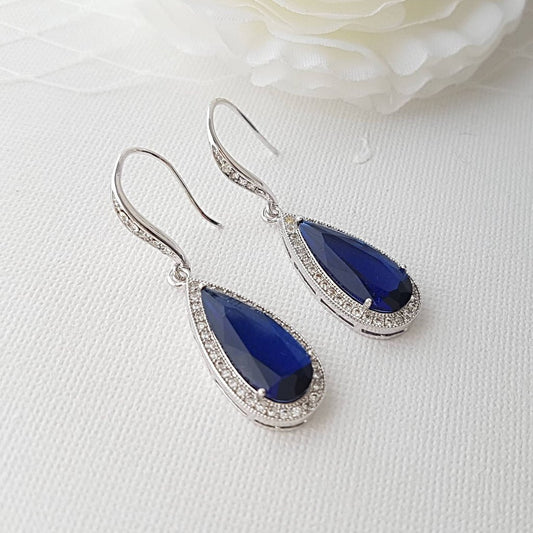 Blue, Red & Green Bridesmaids Earrings