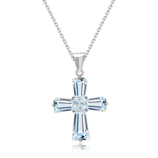 Cross Pendant in Cubic Zirconia -Chrissy