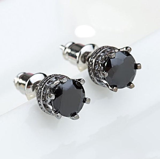 Small Black stud earrings