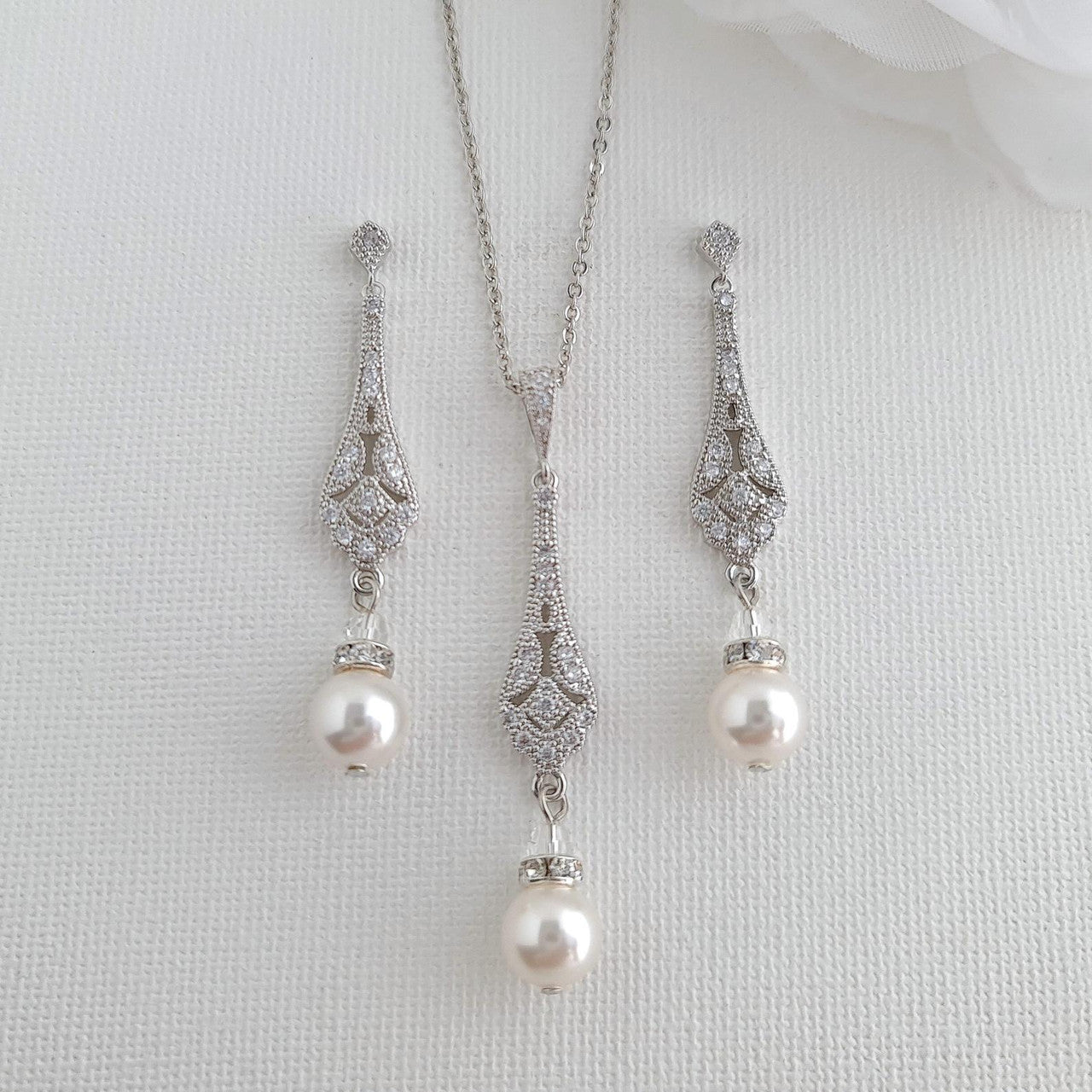 Vintage Wedding Jewellery Set- Lisa