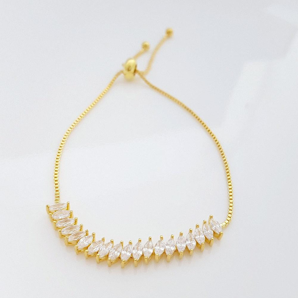 Adjustable Gold Bracelet- Katie