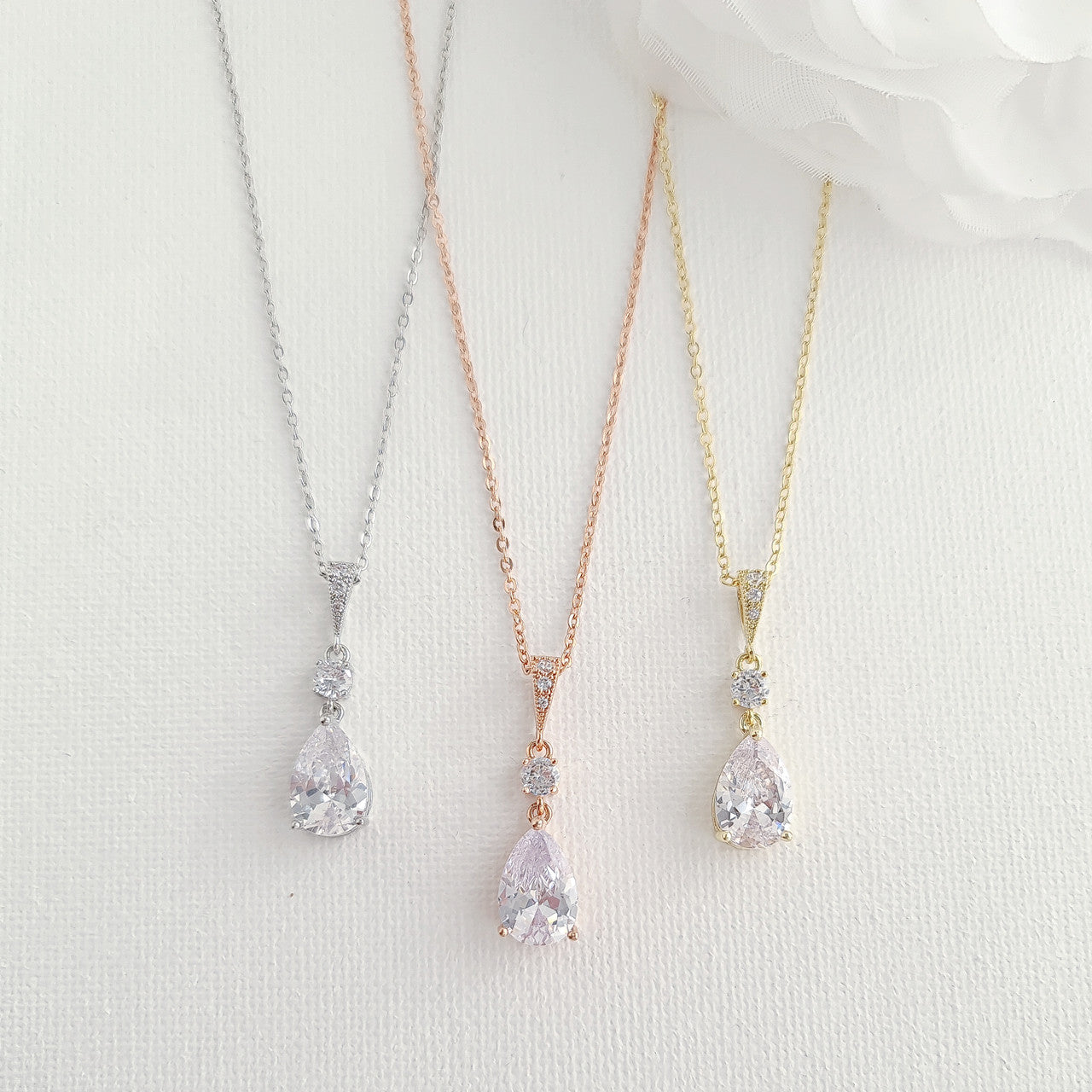 Pink Gold Wedding Jewellery Set-Ivy